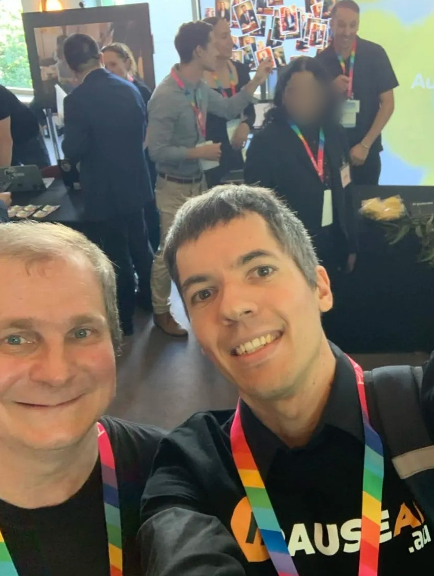 At Microsoft and OpenAI booths
